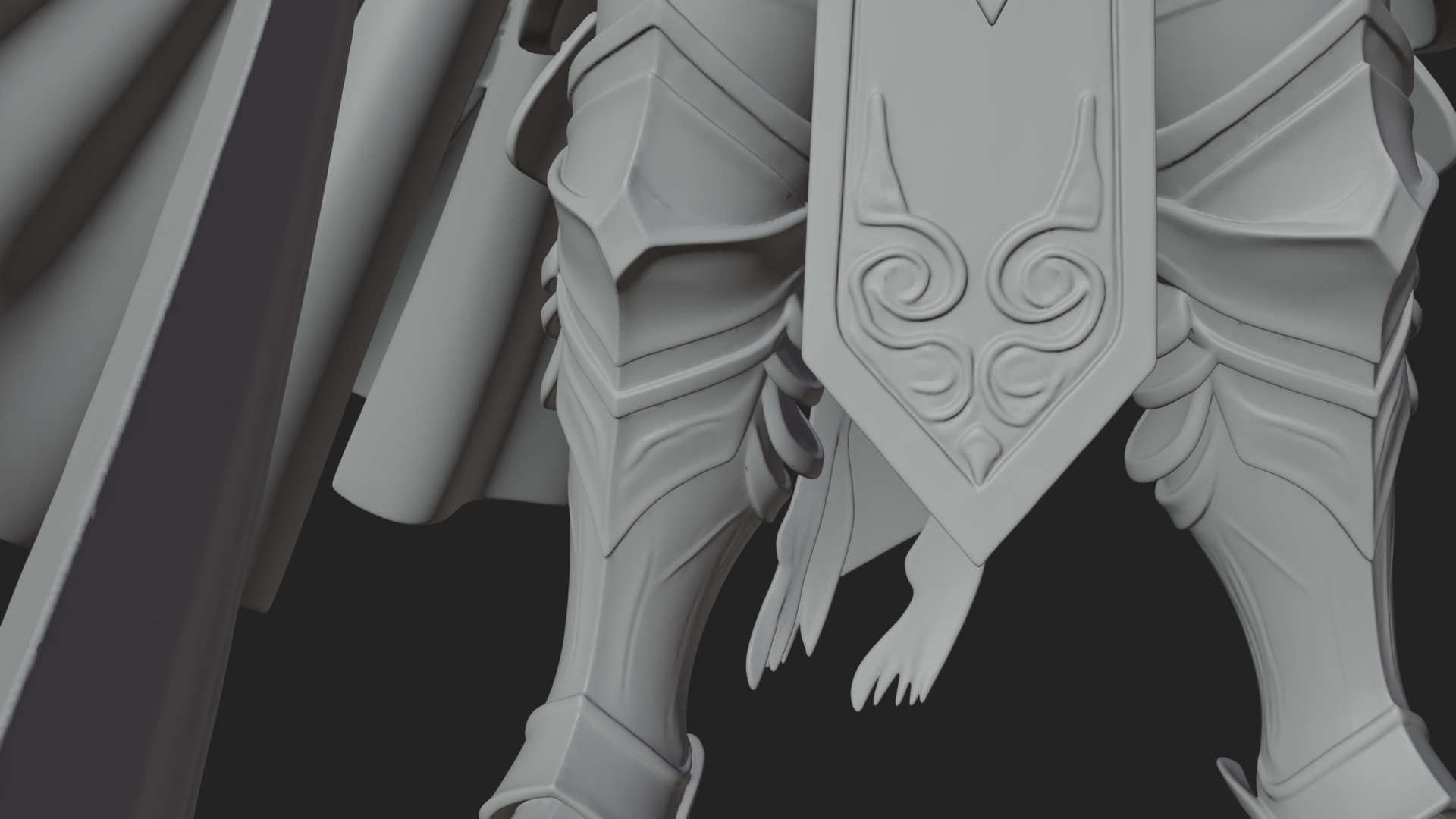 Armored Knight Statue Design 31 3D Print Model 3D Model