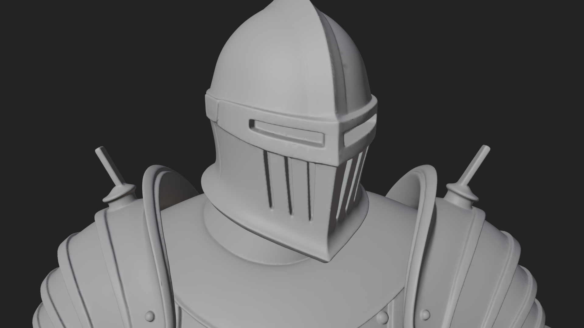 Armored Knight Statue Design 32 3D Print Model 3D Model