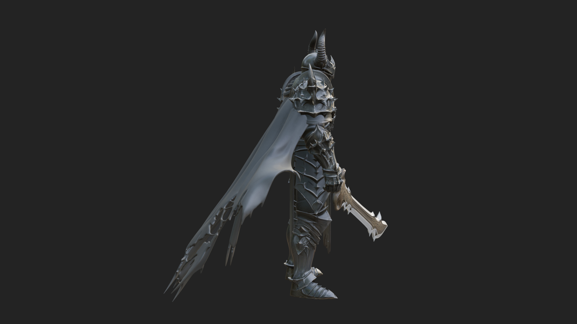 Armored Knight Statue Design 33 3D Print Model 3D Model