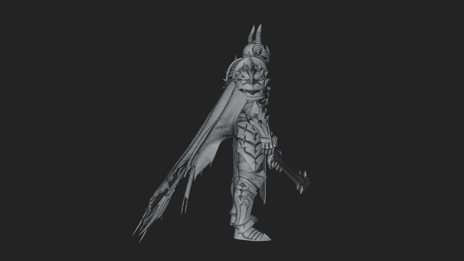 Armored Knight Statue Design 33 3D Print Model 3D Model