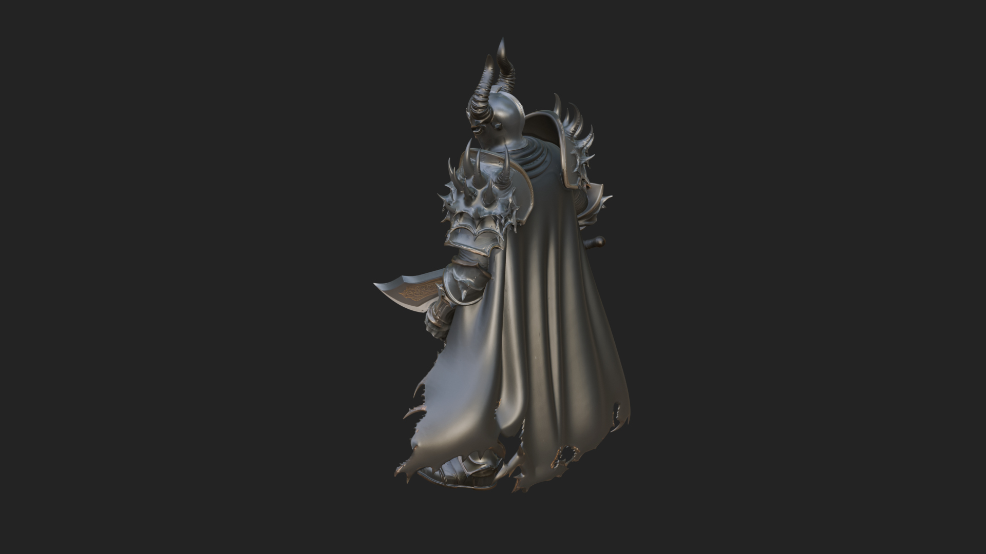Armored Knight Statue Design 34 3D Print Model 3D Model