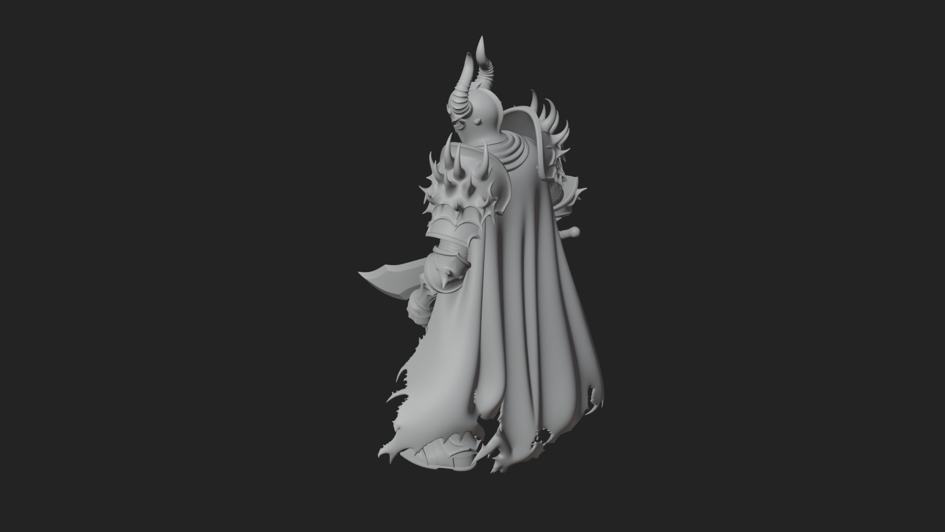 Armored Knight Statue Design 34 3D Print Model 3D Model