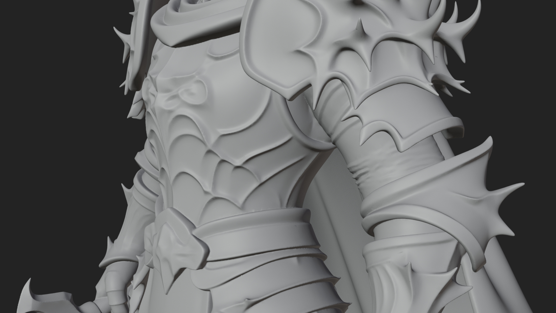 Armored Knight Statue Design 34 3D Print Model 3D Model