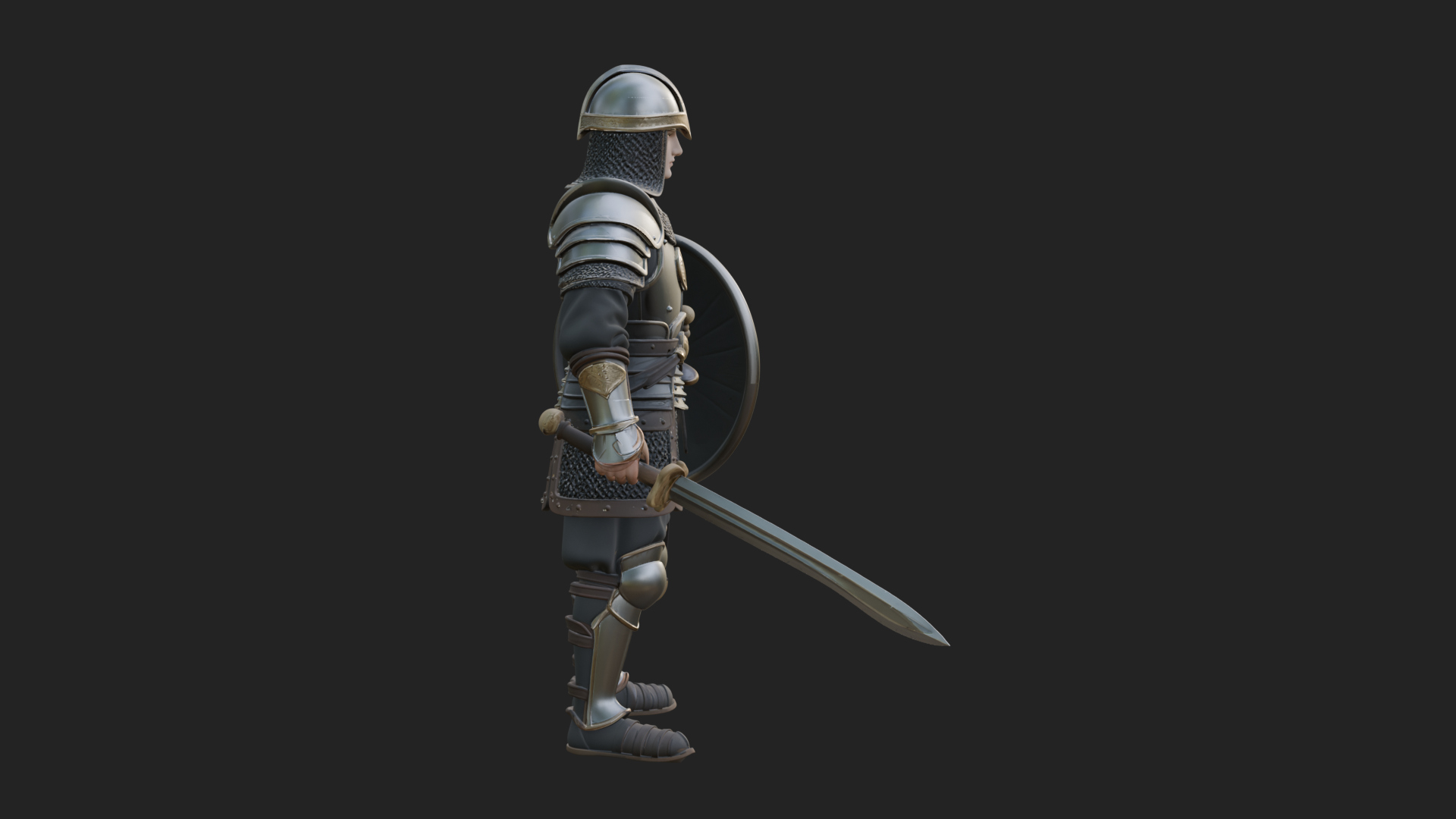 Armored Knight Statue Design 35 3D Print Model 3D Model