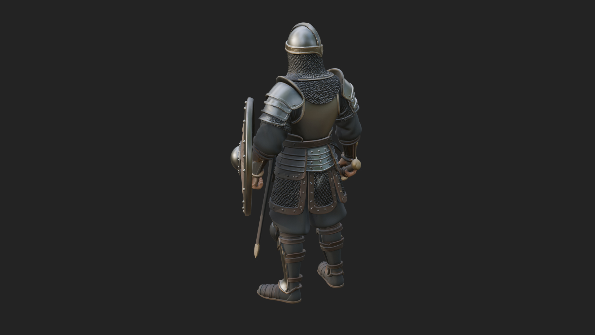 Armored Knight Statue Design 35 3D Print Model 3D Model