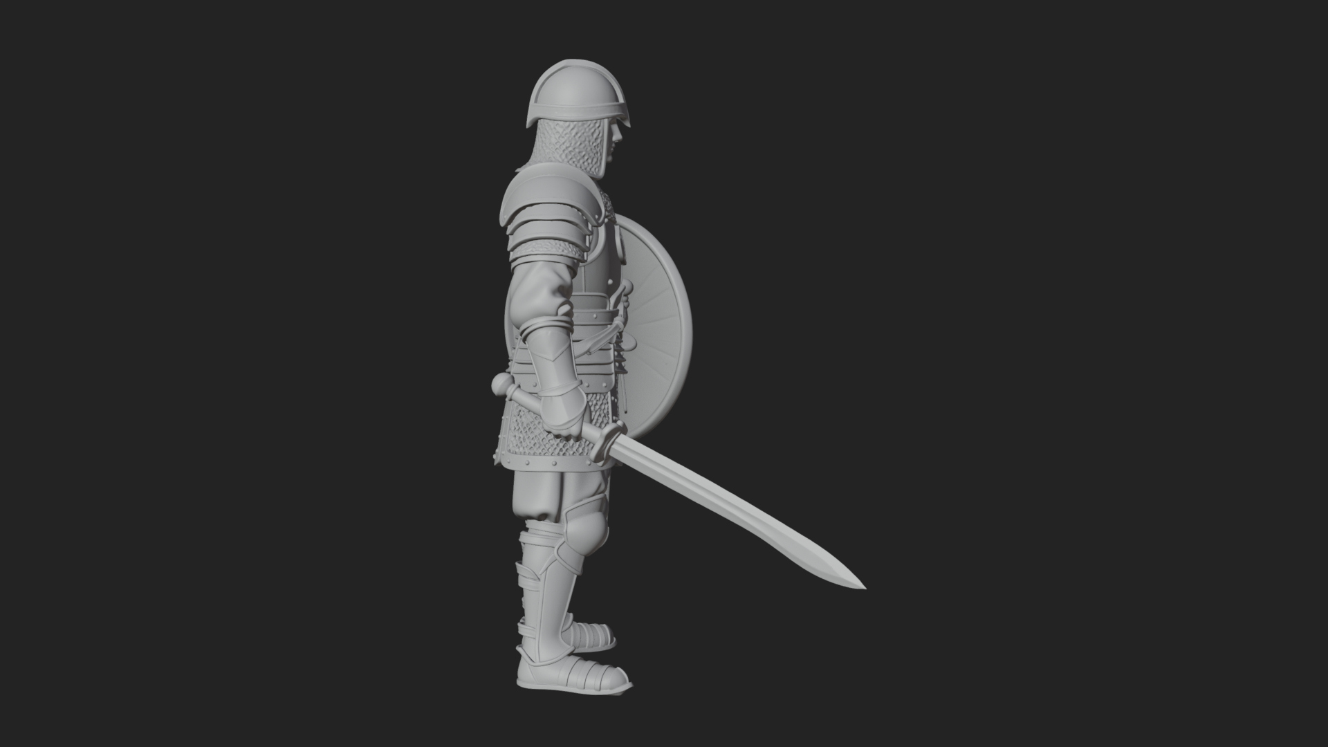 Armored Knight Statue Design 35 3D Print Model 3D Model