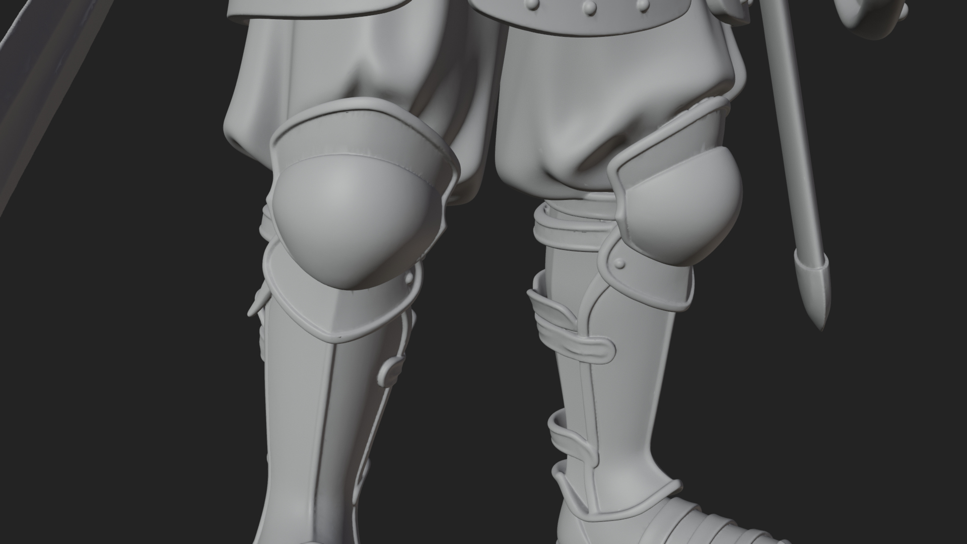 Armored Knight Statue Design 35 3D Print Model 3D Model