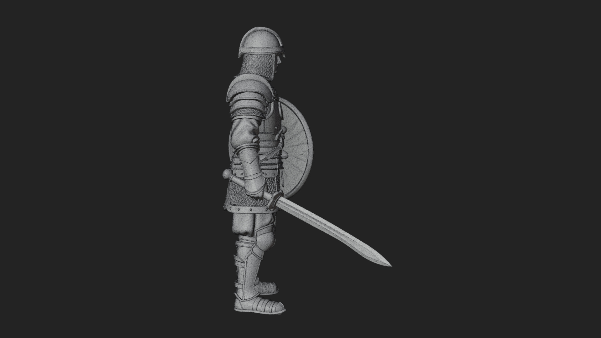 Armored Knight Statue Design 35 3D Print Model 3D Model
