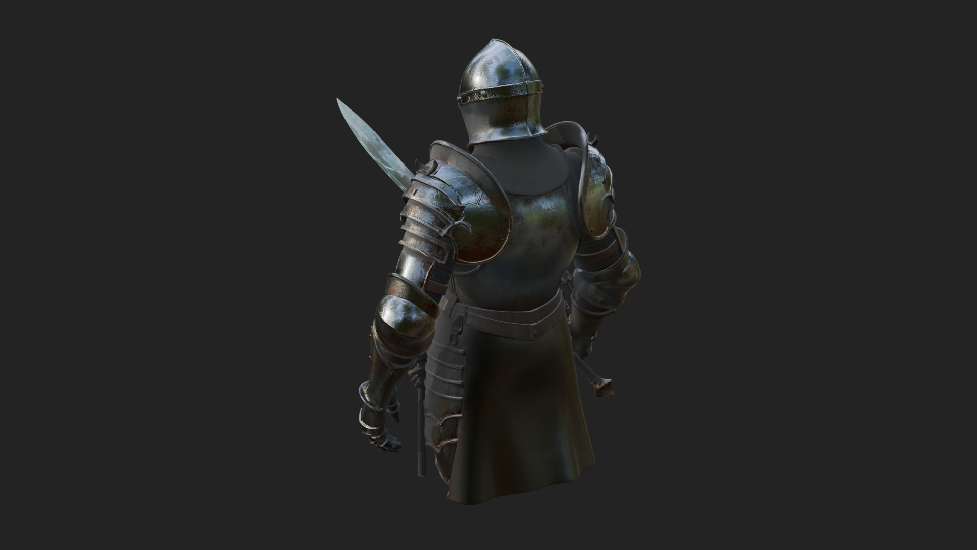 Armored Knight Statue Design 36 3D Print Model 3D Model