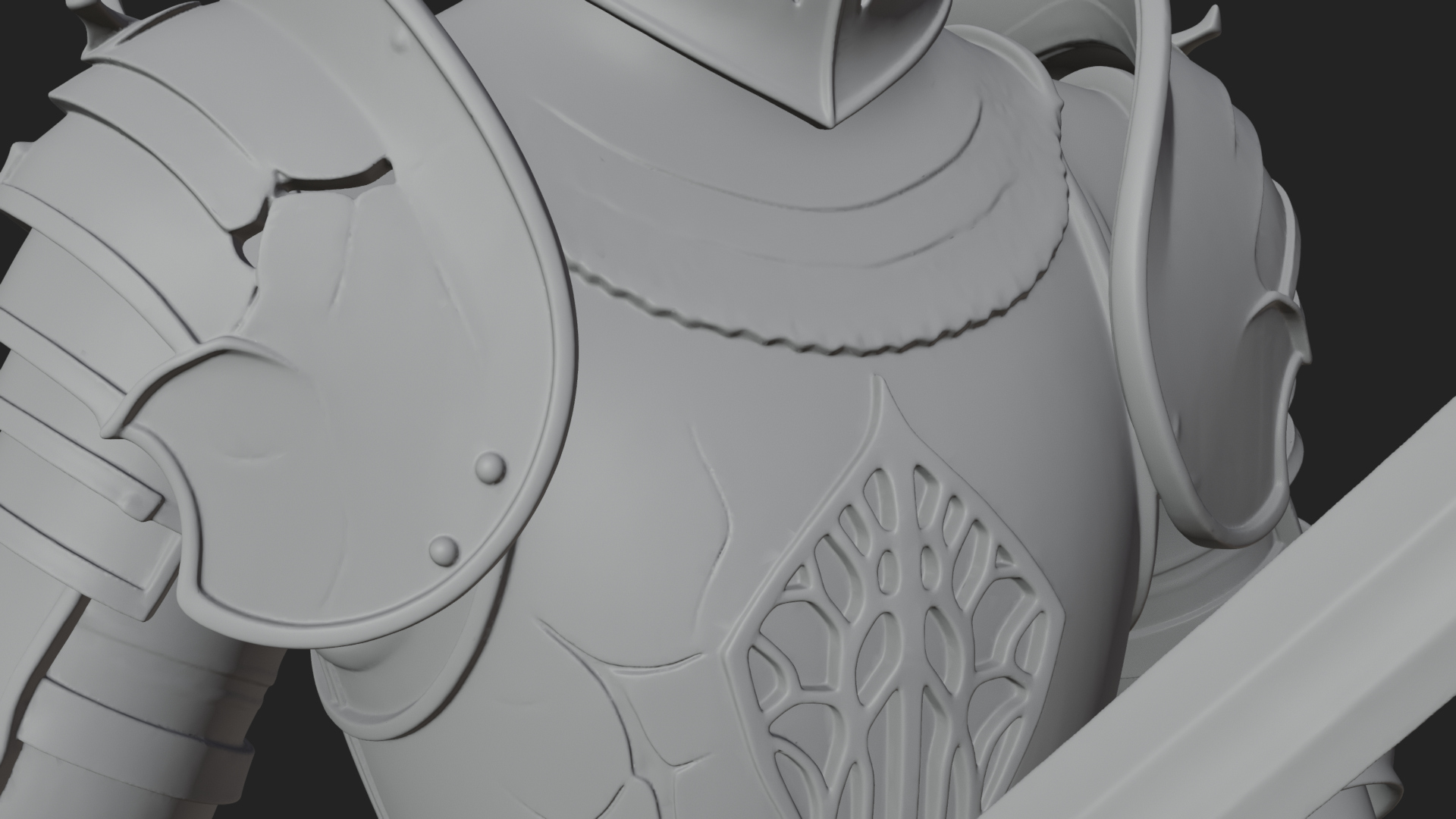 Armored Knight Statue Design 36 3D Print Model 3D Model