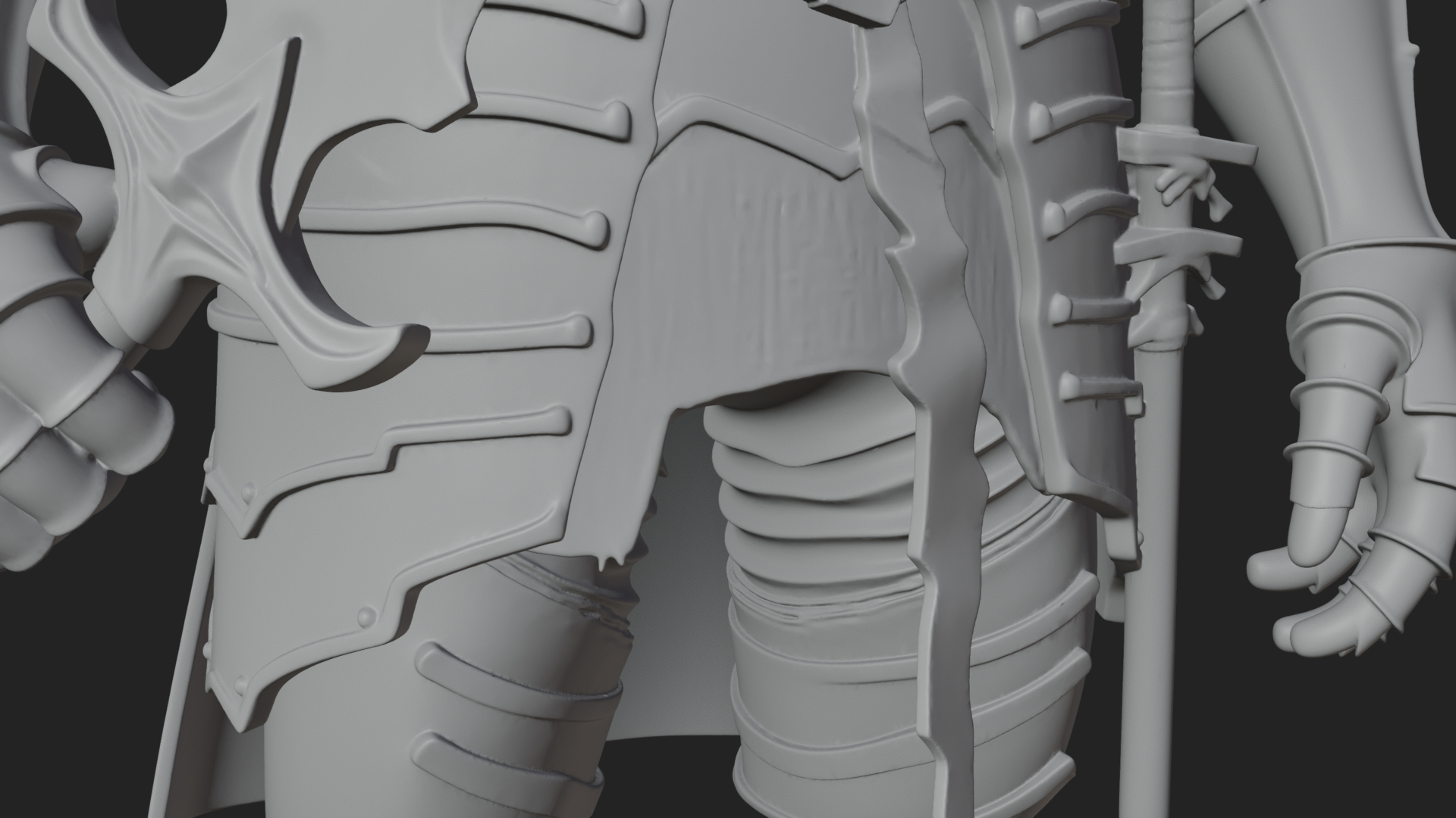 Armored Knight Statue Design 36 3D Print Model 3D Model