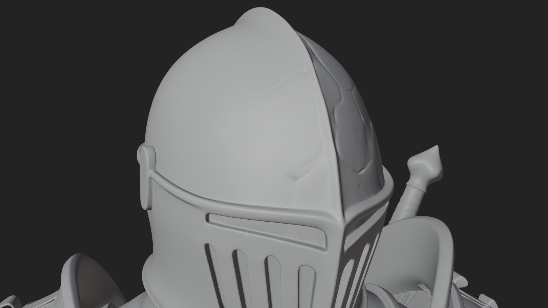 Armored Knight Statue Design 37 3D Print Model 3D Model