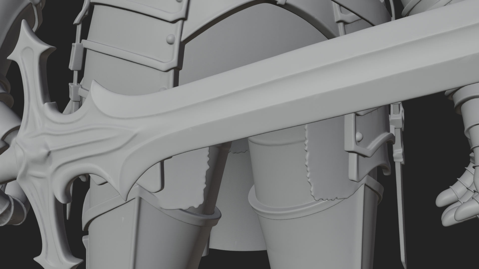 Armored Knight Statue Design 37 3D Print Model 3D Model