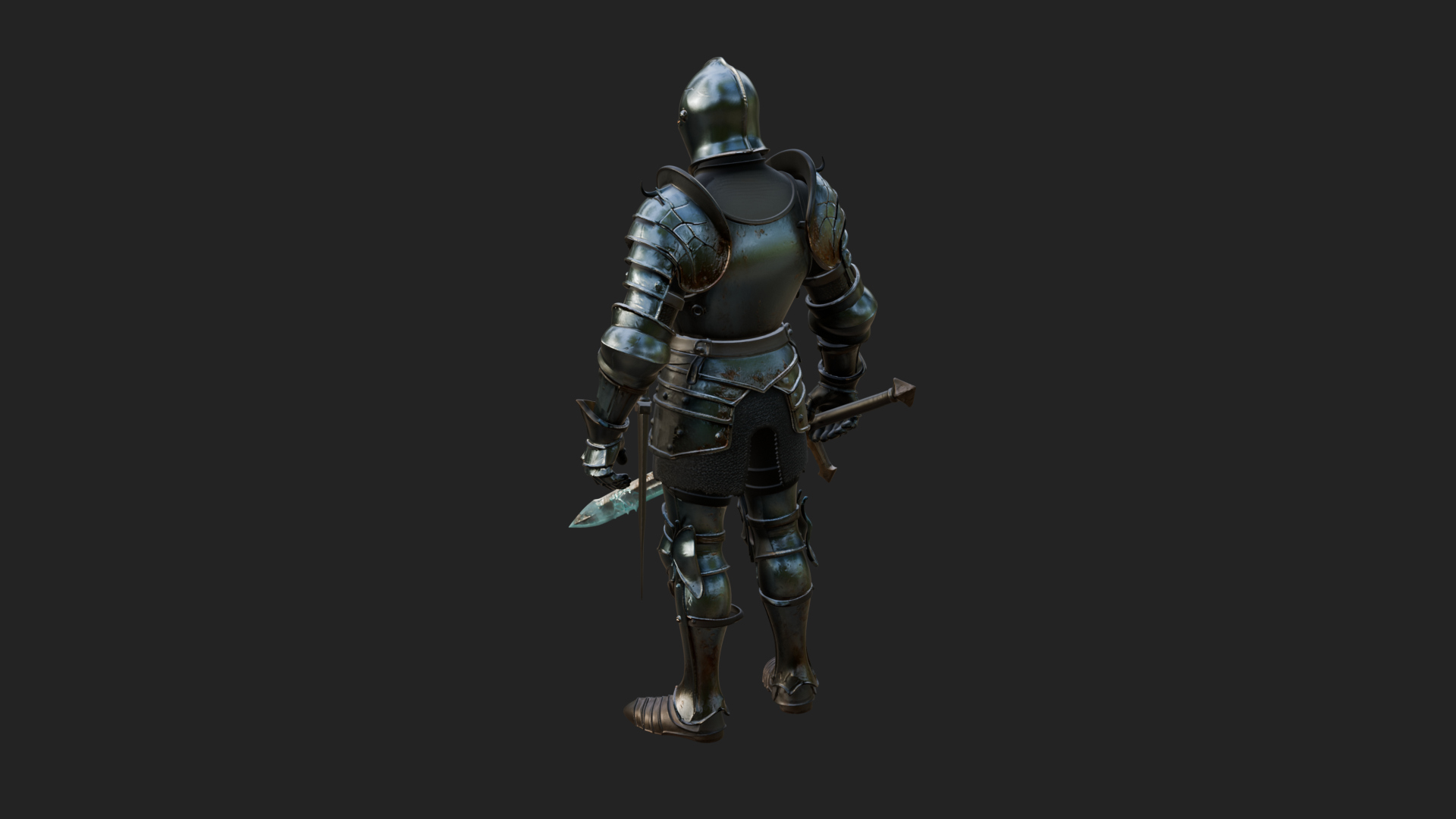Armored Knight Statue Design 38 3D Print Model 3D Model
