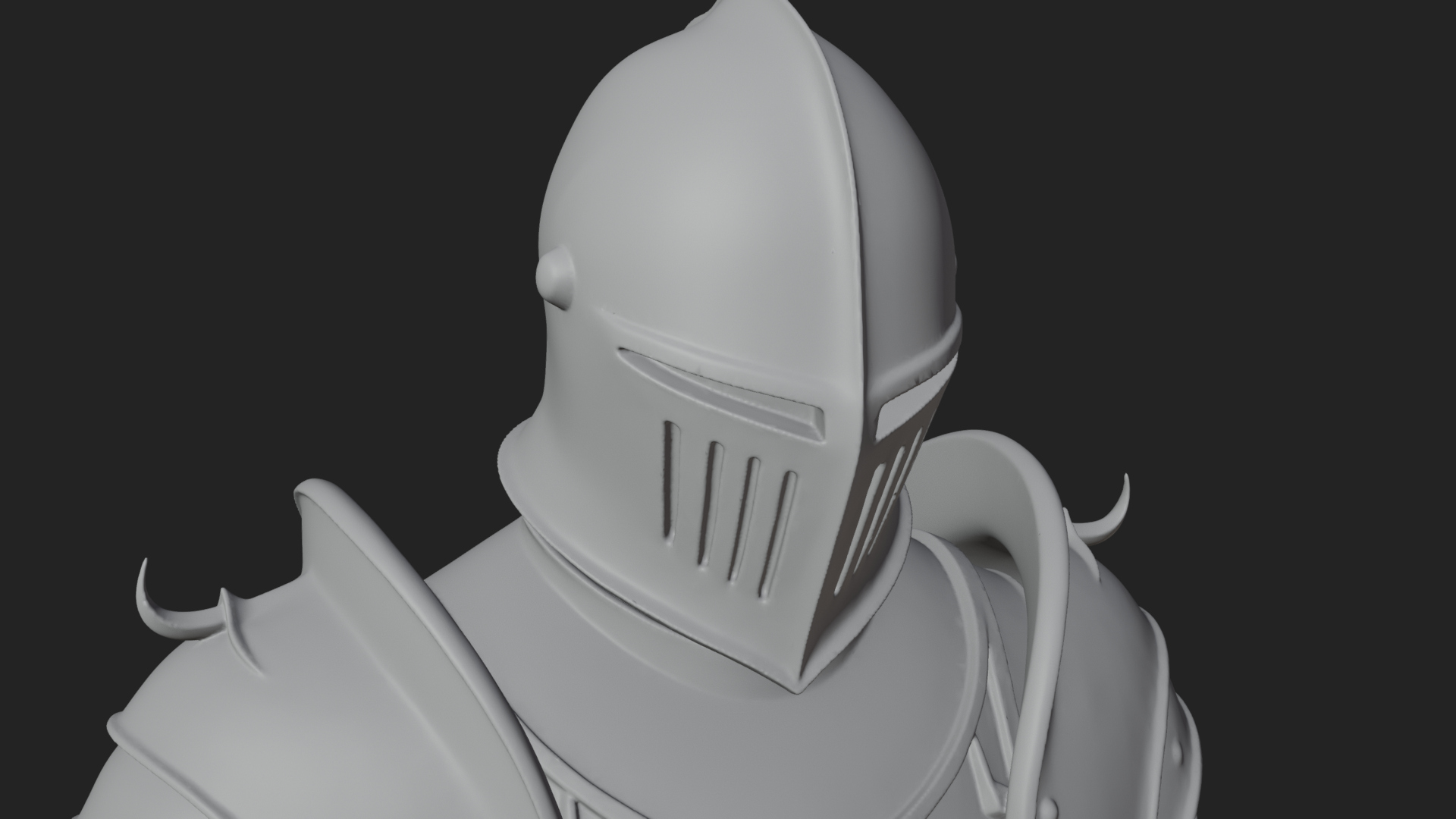 Armored Knight Statue Design 38 3D Print Model 3D Model