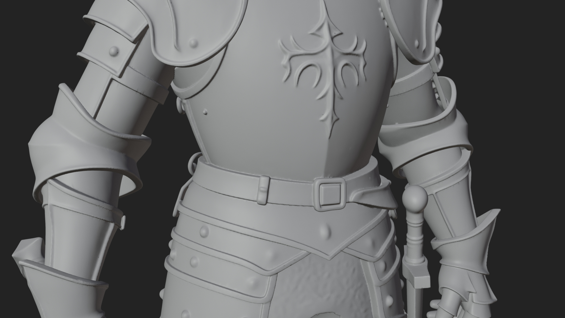 Armored Knight Statue Design 38 3D Print Model 3D Model