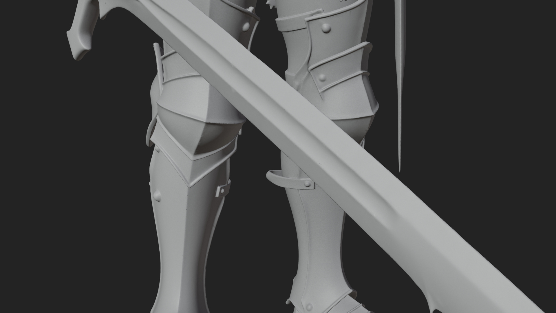 Armored Knight Statue Design 38 3D Print Model 3D Model