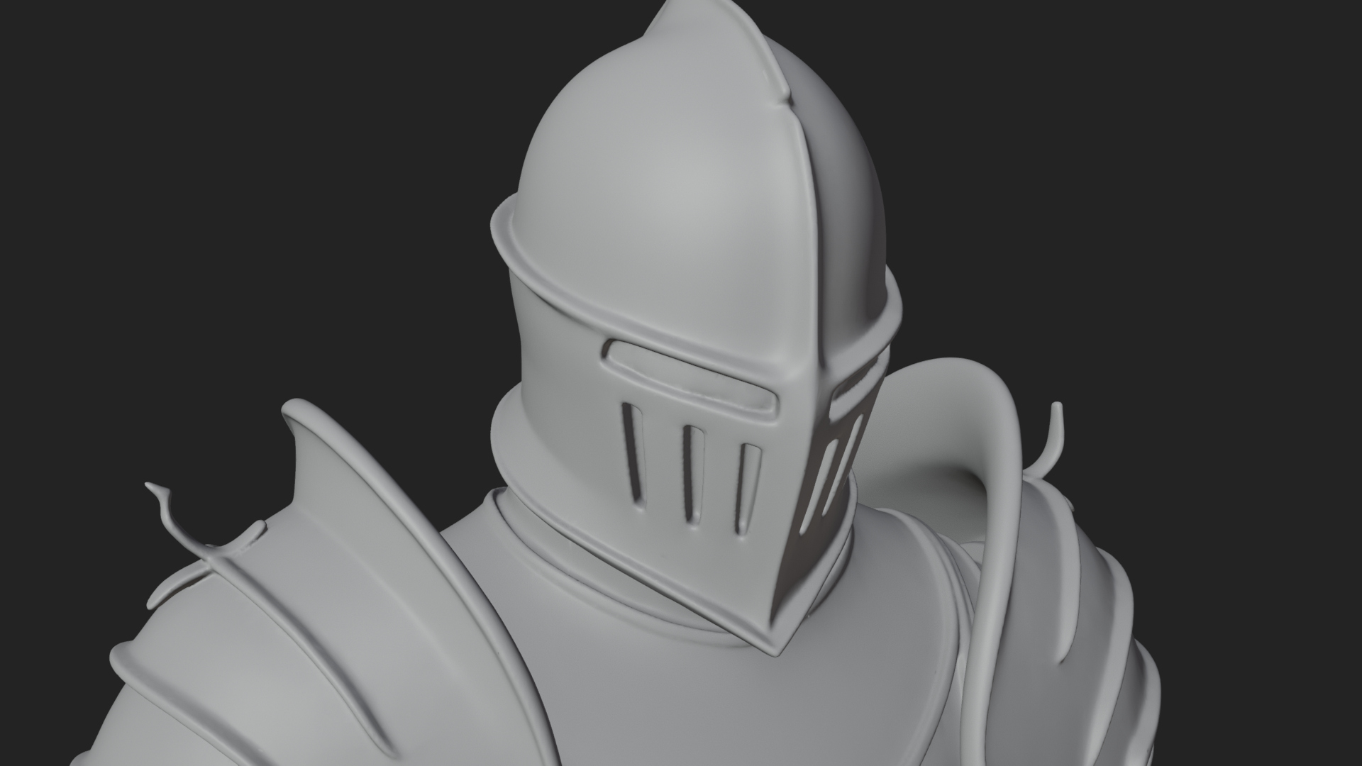 Armored Knight Statue Design 39 3D Print Model 3D Model