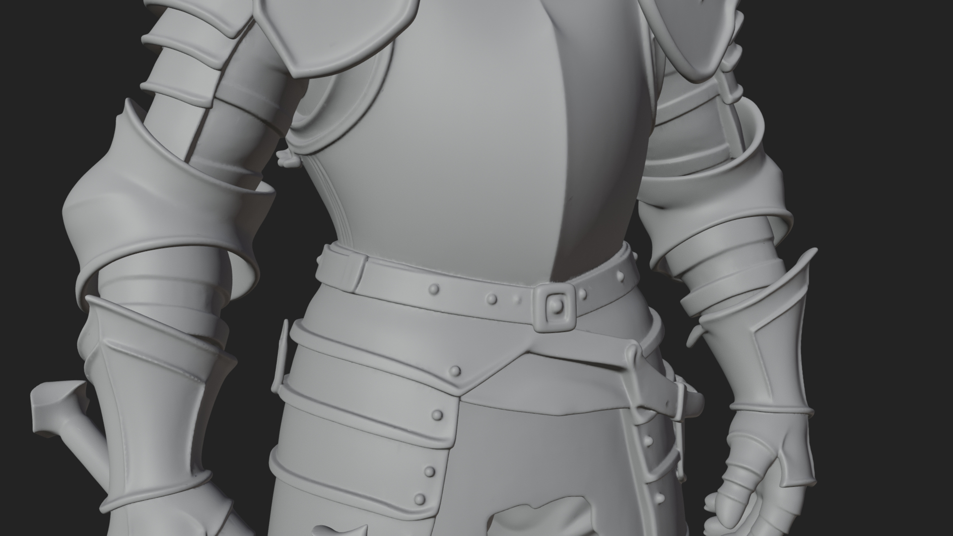 Armored Knight Statue Design 39 3D Print Model 3D Model