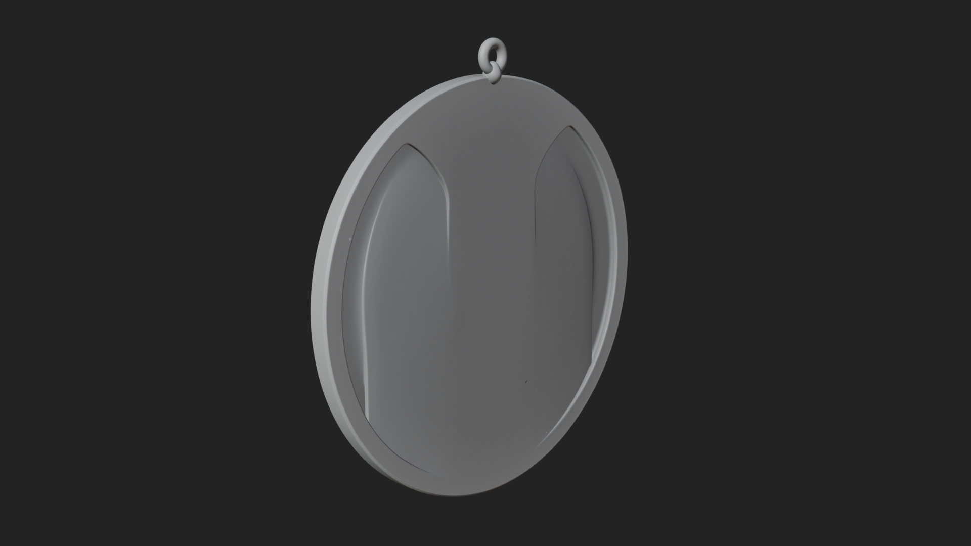 Armored Maiden Oval Plaque Design 4 3D Print Model 3D Model