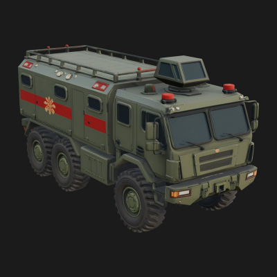 Armored Security Truck Model Design 5 3D Print Model