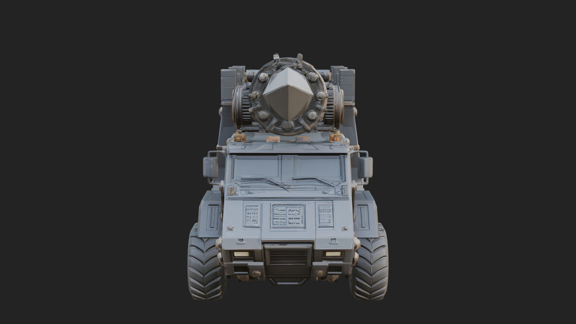 Armored Siege Truck Model Design 2 3D Print Model 3D Model