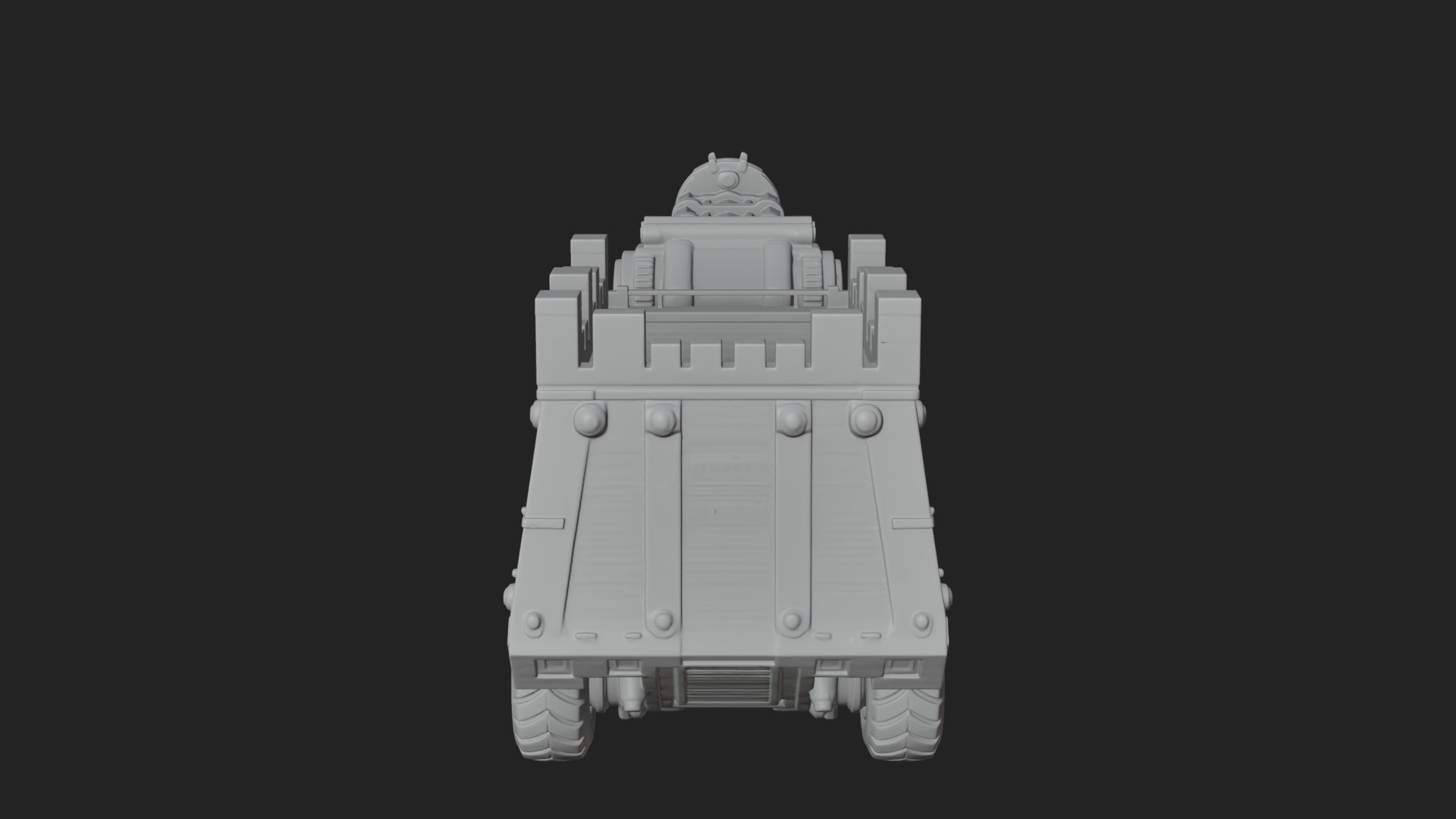 Armored Siege Truck Model Design 2 3D Print Model 3D Model