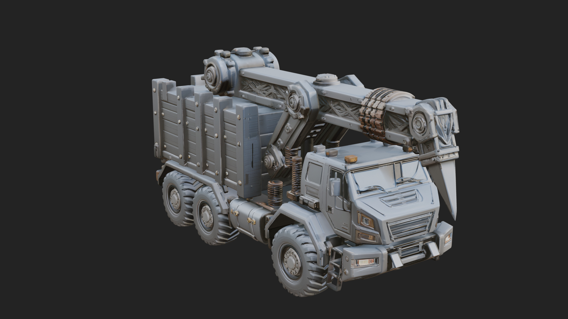 Armored Siege Truck Model Design 3 3D Print Model 3D Model