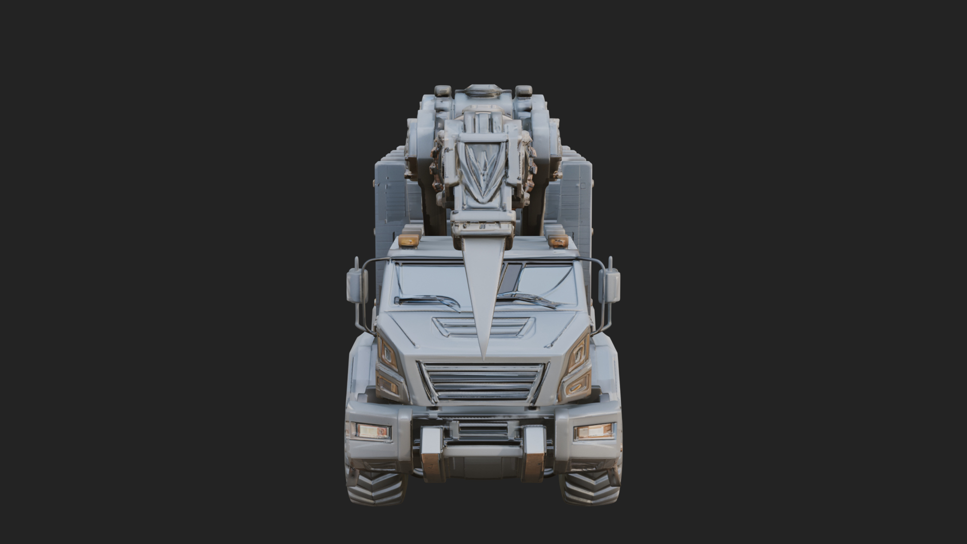 Armored Siege Truck Model Design 3 3D Print Model 3D Model