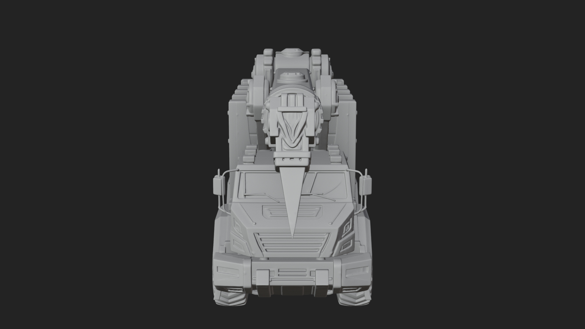 Armored Siege Truck Model Design 3 3D Print Model 3D Model
