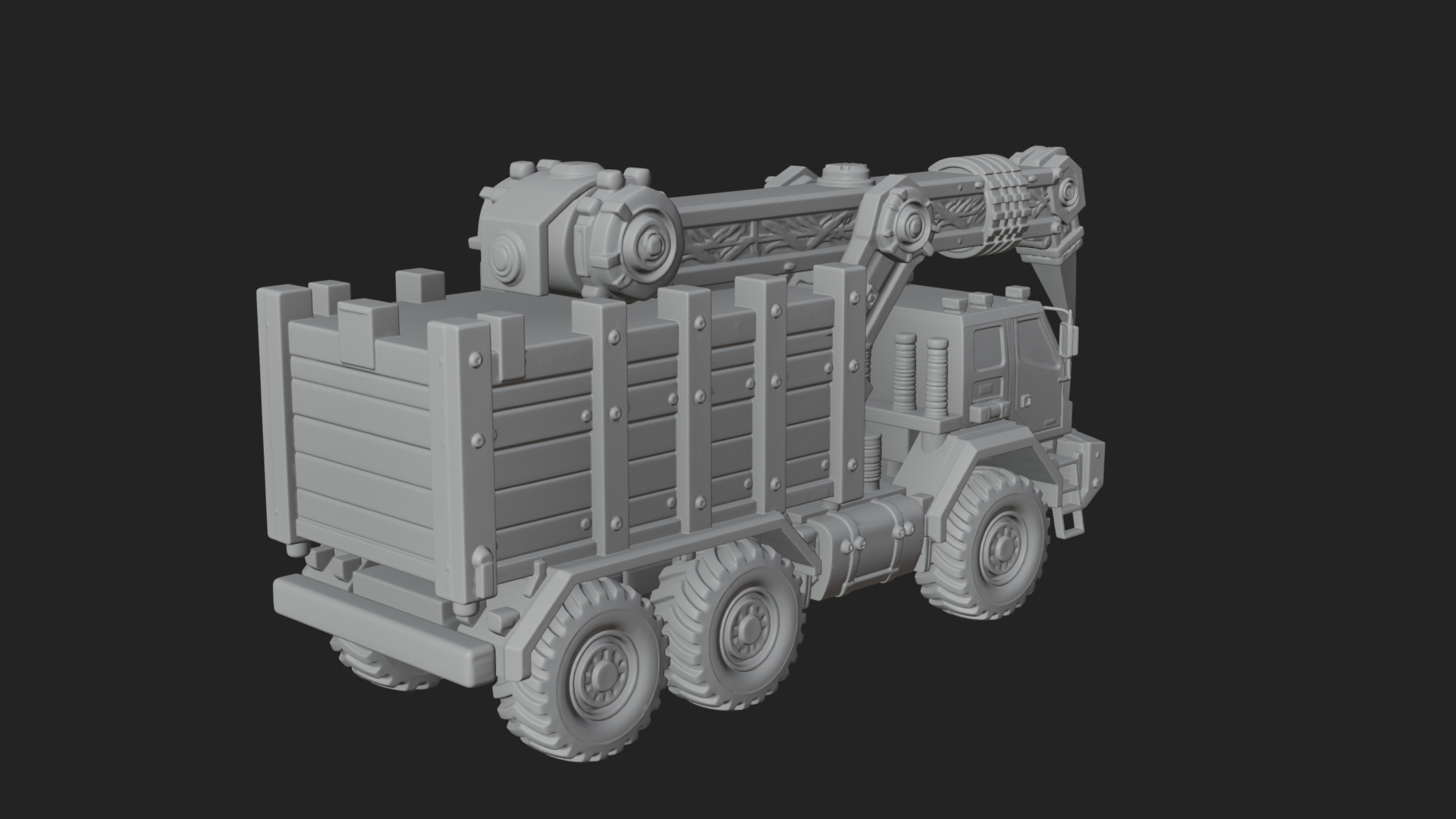 Armored Siege Truck Model Design 3 3D Print Model 3D Model