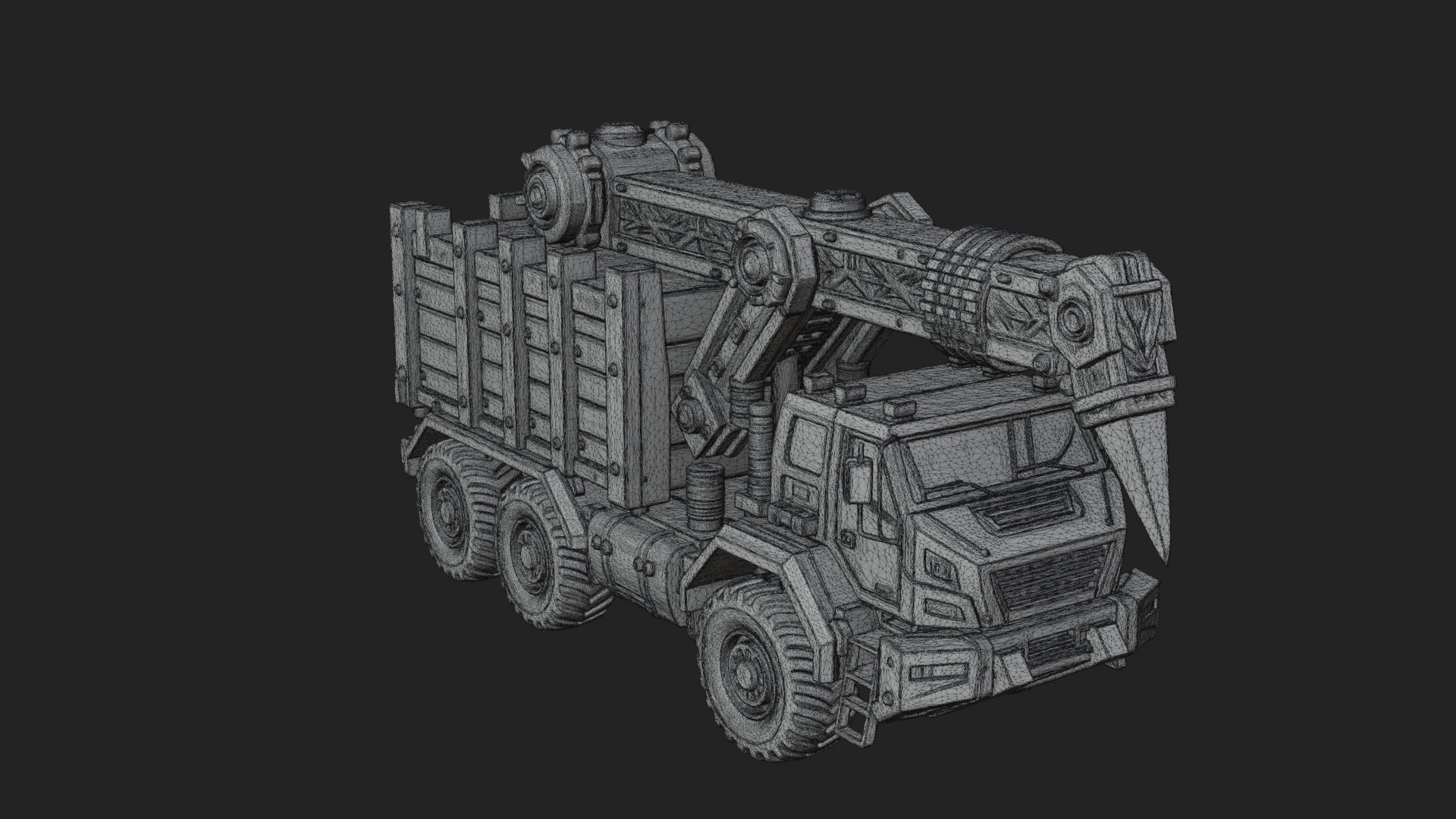 Armored Siege Truck Model Design 3 3D Print Model 3D Model