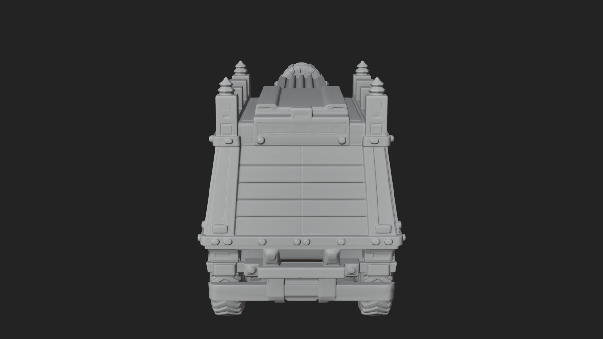 Armored Siege Truck Model Design 4 3D Print Model 3D Model