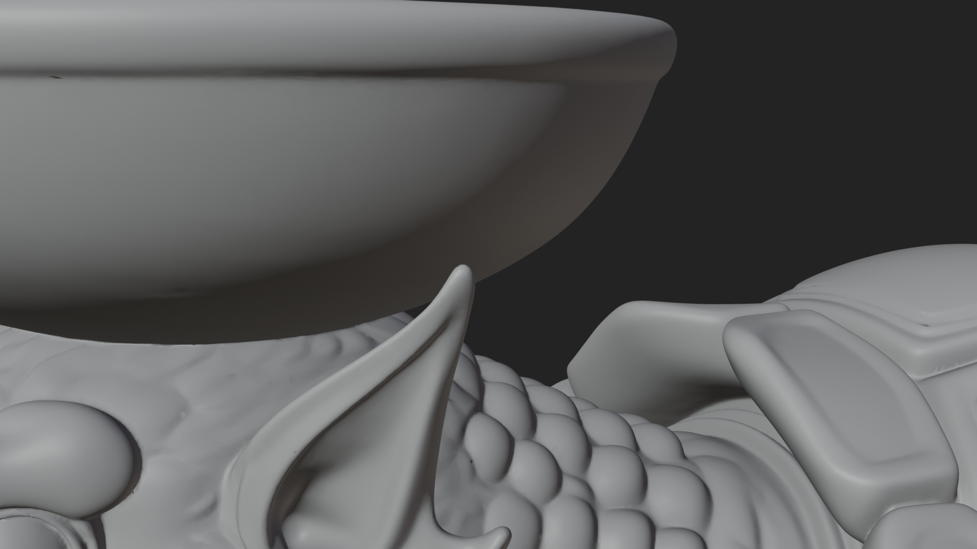 Armored Turtle Beast Statue Design 1 3D Print Model 3D Model