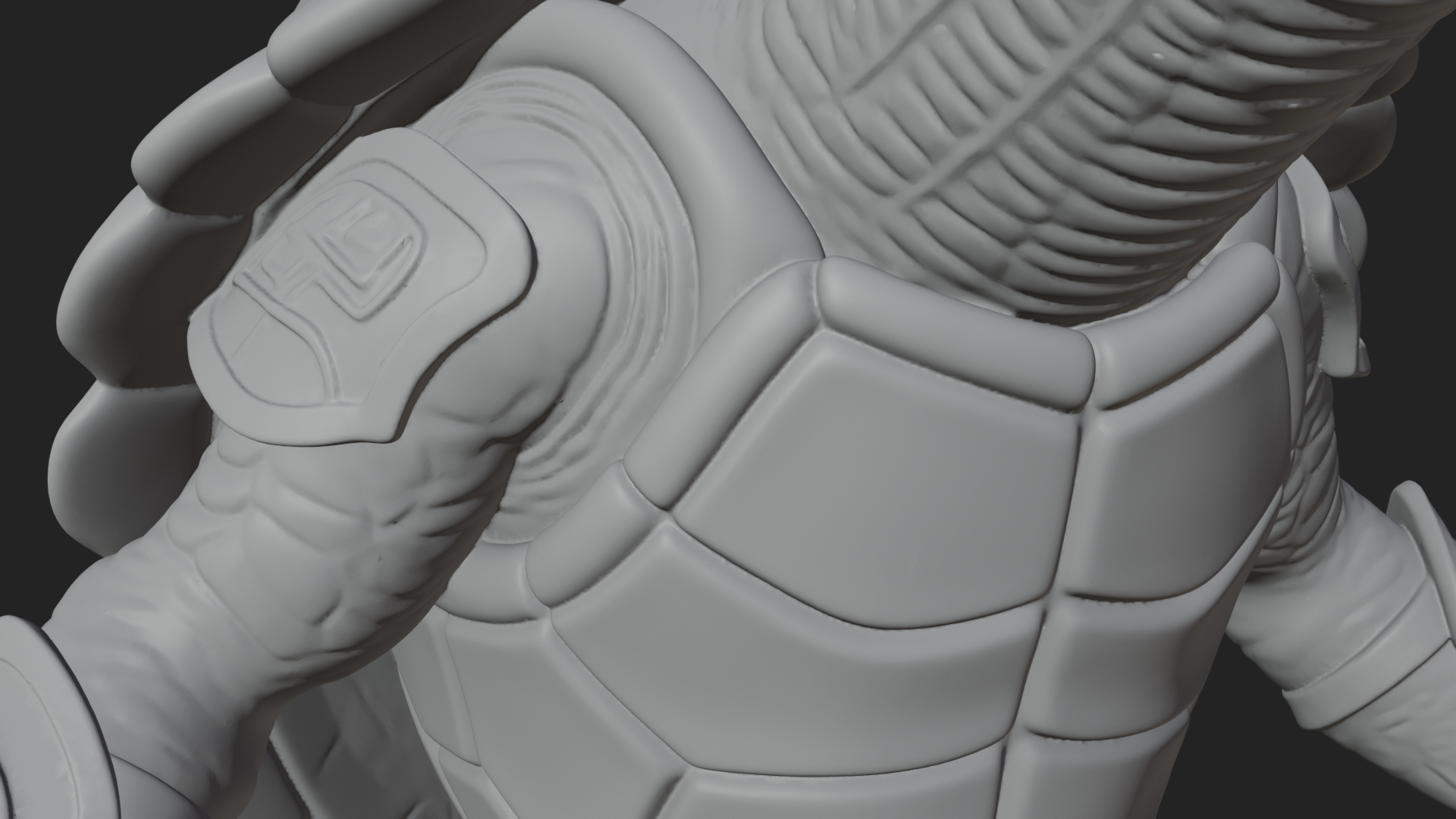 Armored Turtle Beast Statue Design 2 3D Print Model 3D Model