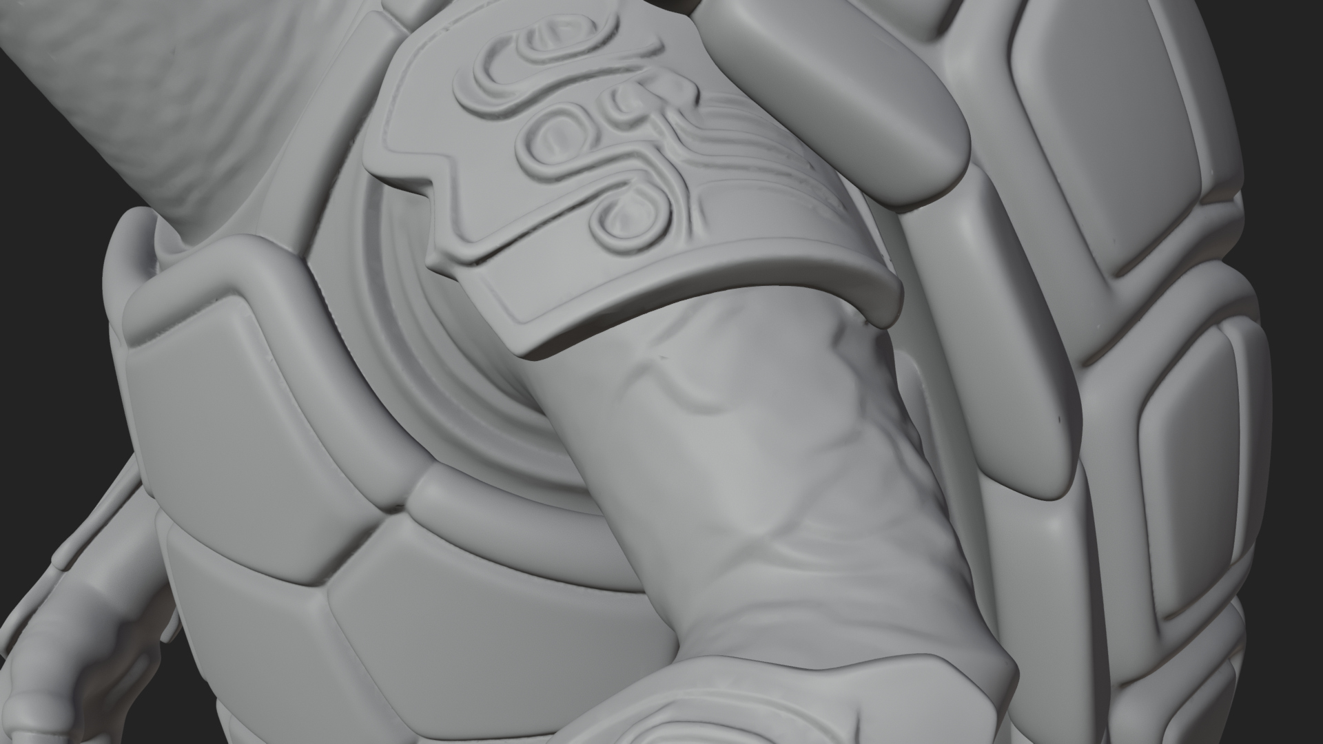 Armored Turtle Beast Statue Design 3 3D Print Model 3D Model