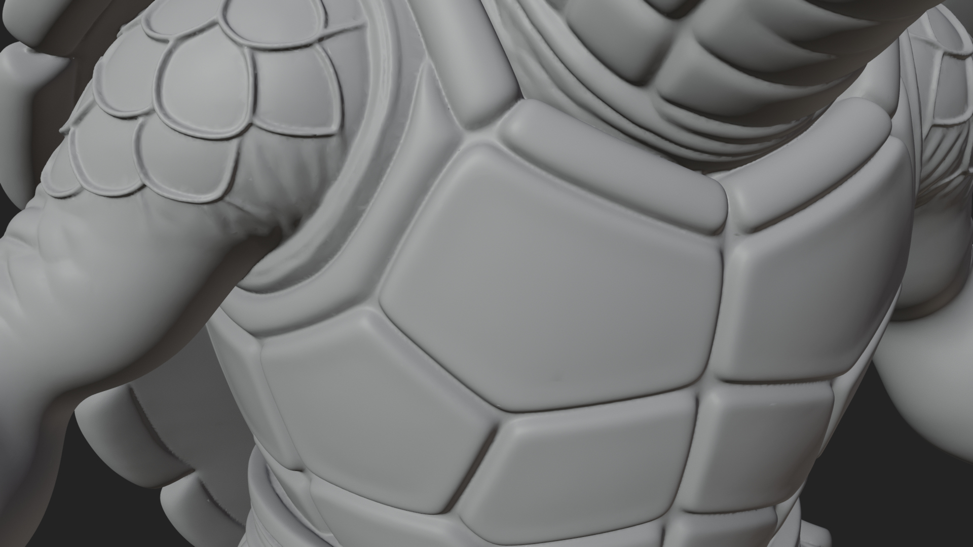 Armored Turtle Beast Statue Design 4 3D Print Model 3D Model