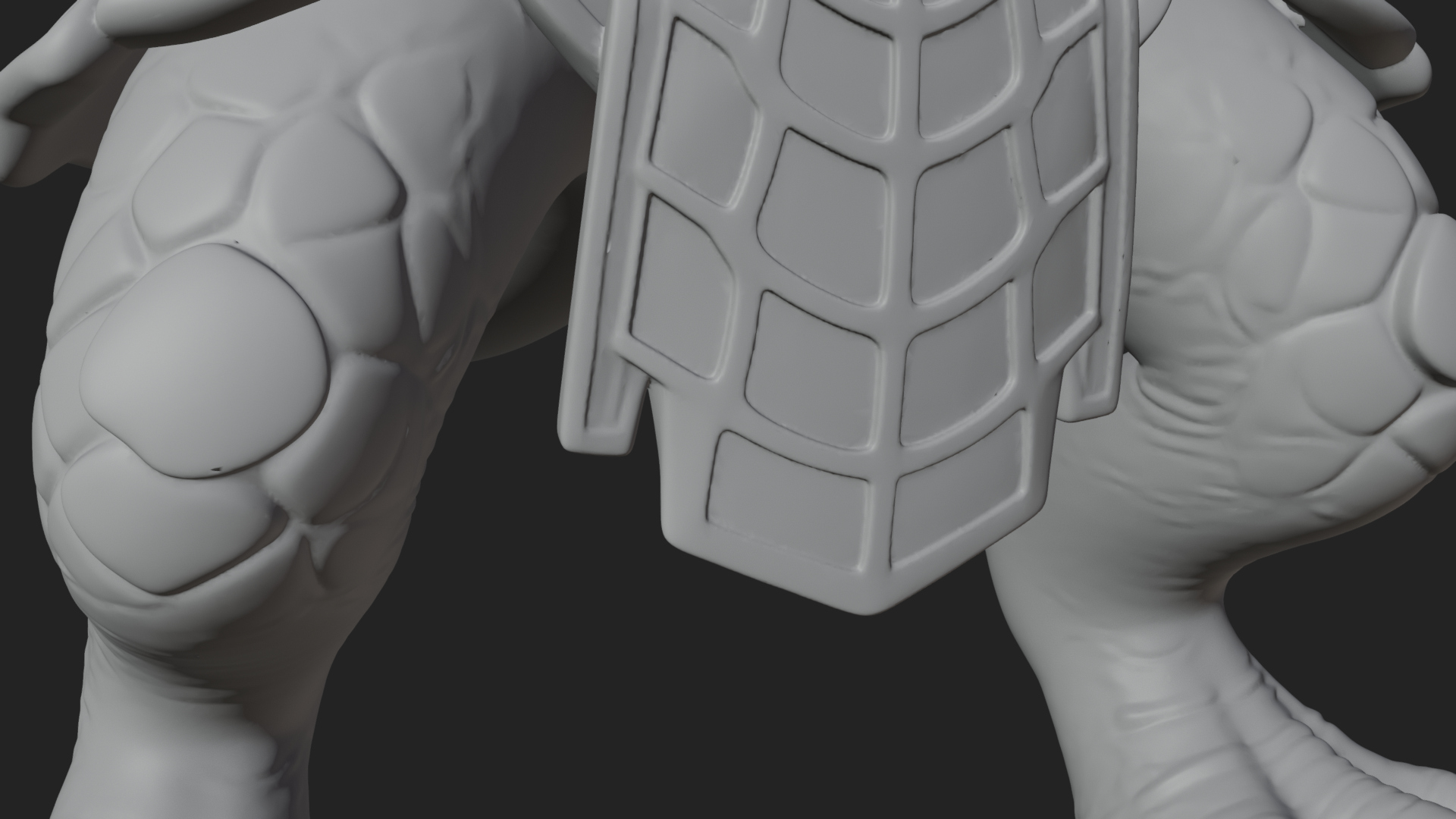 Armored Turtle Beast Statue Design 4 3D Print Model 3D Model