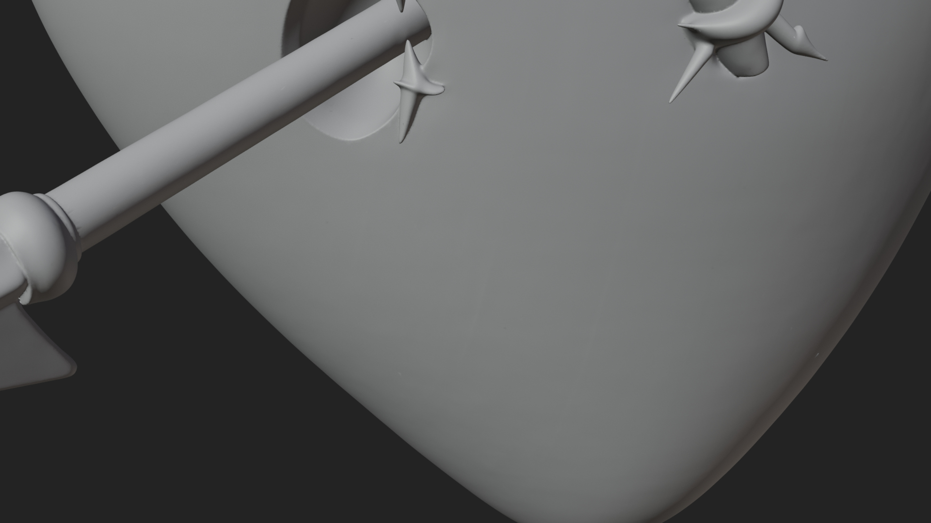 Arrow Pierced Heart Statue Design 1 3D Print Model 3D Model