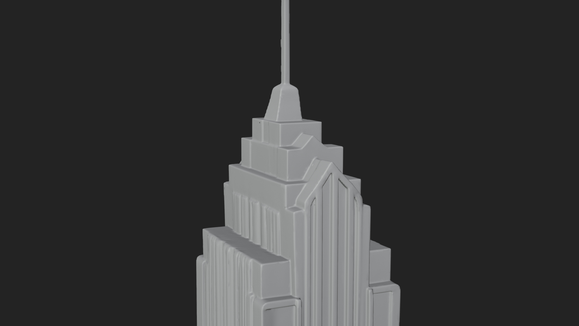Art Deco Skyscraper Tower Design 3 3D Print Model 3D Model