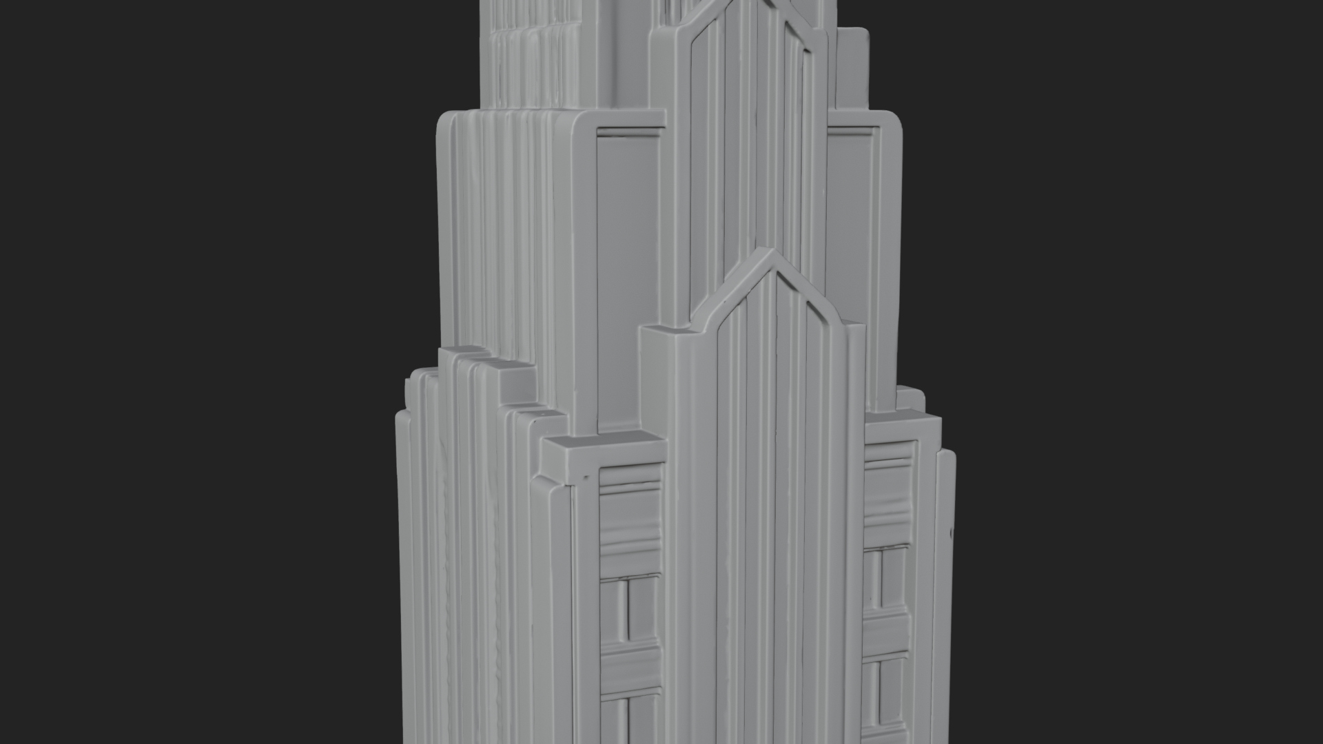 Art Deco Skyscraper Tower Design 3 3D Print Model 3D Model