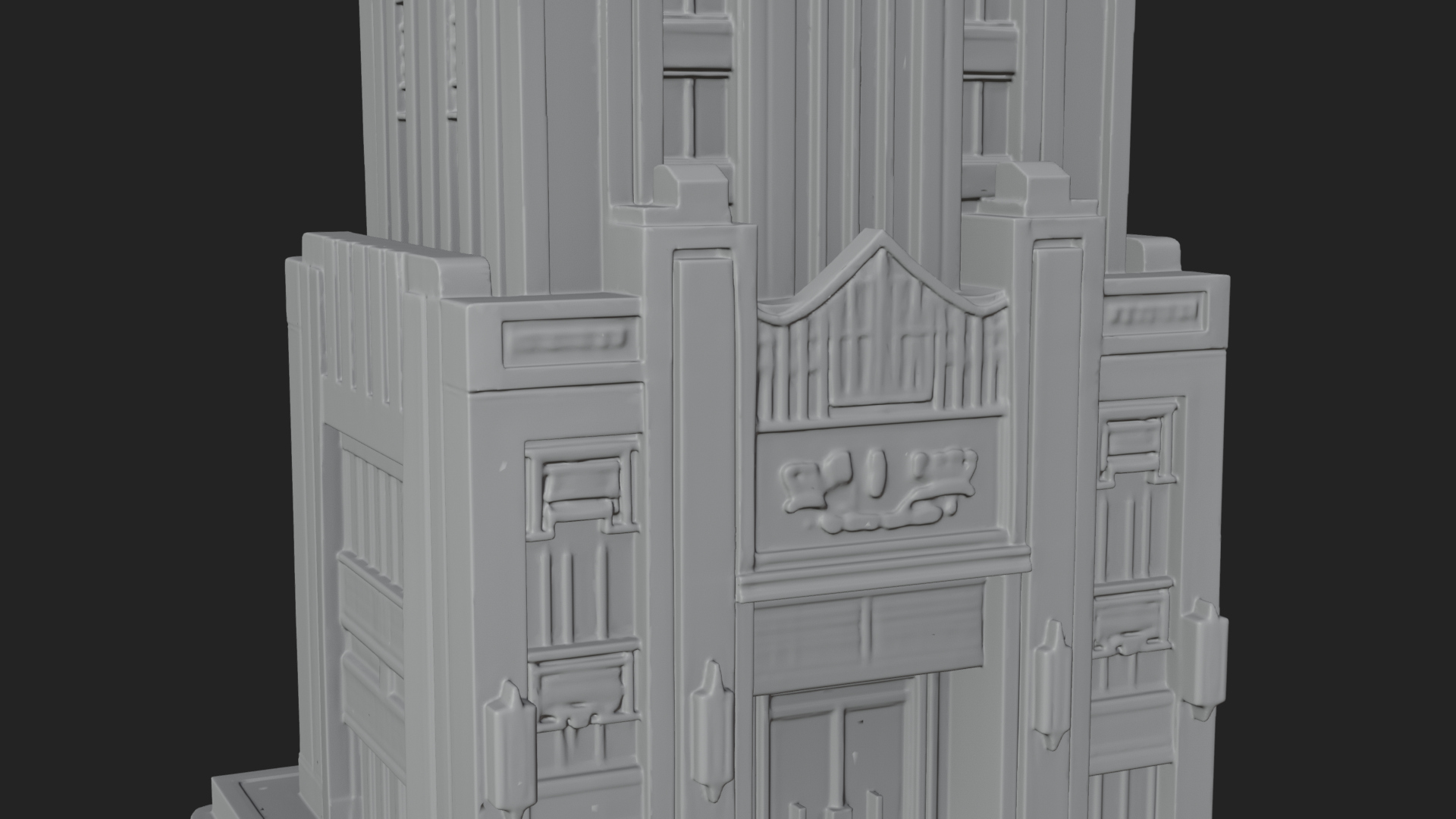 Art Deco Skyscraper Tower Design 3 3D Print Model 3D Model