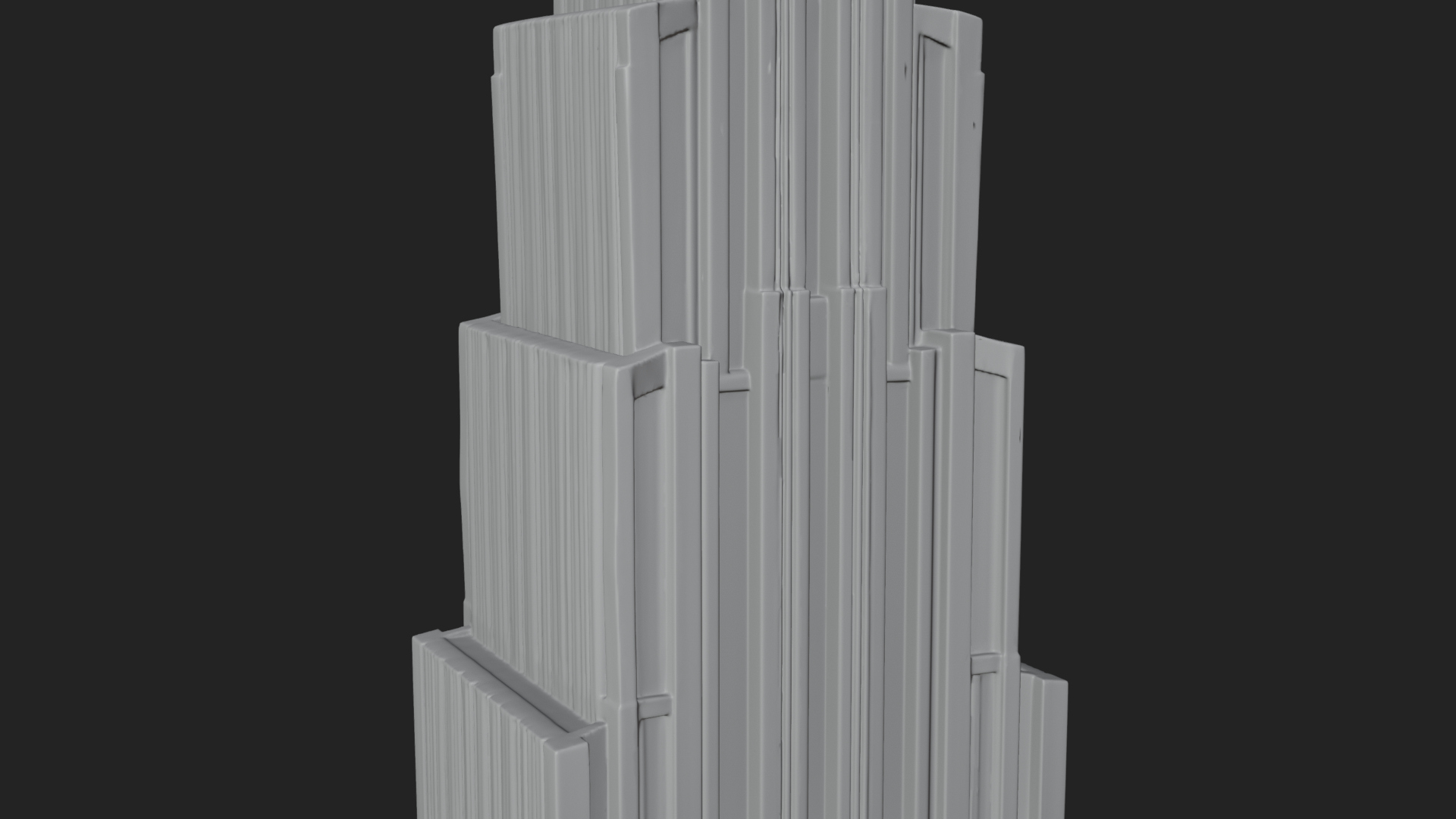 Art Deco Skyscraper Tower Design 4 3D Print Model 3D Model