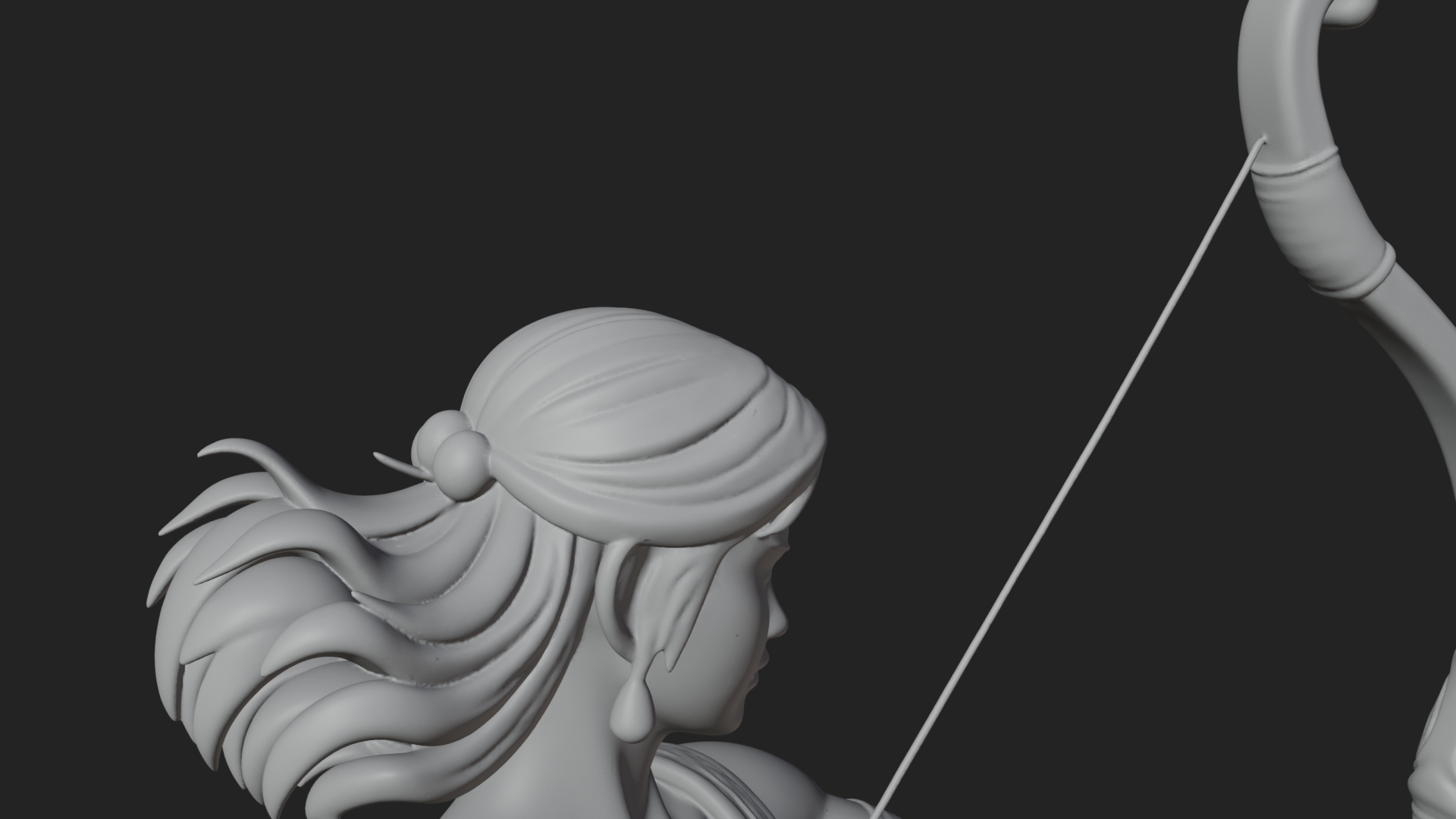 Artemis the Archer Statue Design 7 3D Print Model 3D Model