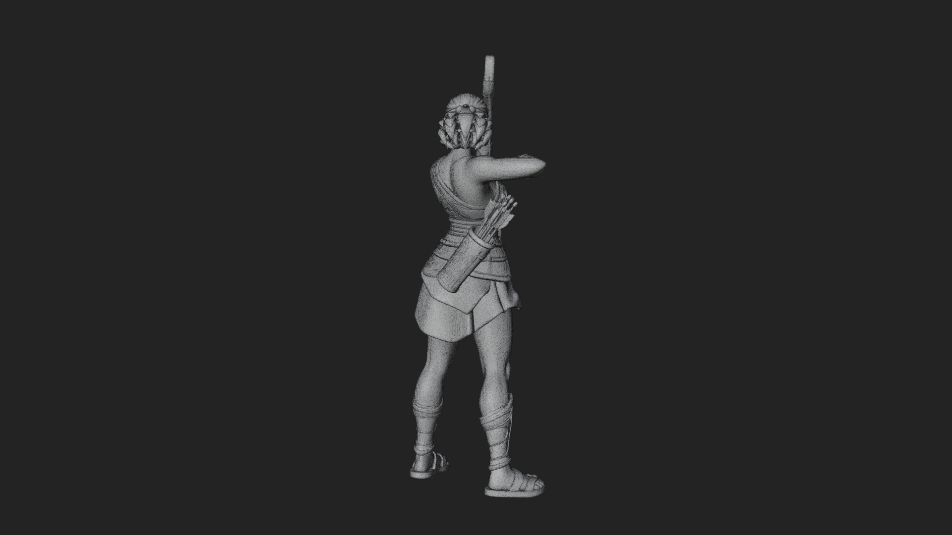 Artemis the Archer Statue Design 7 3D Print Model 3D Model