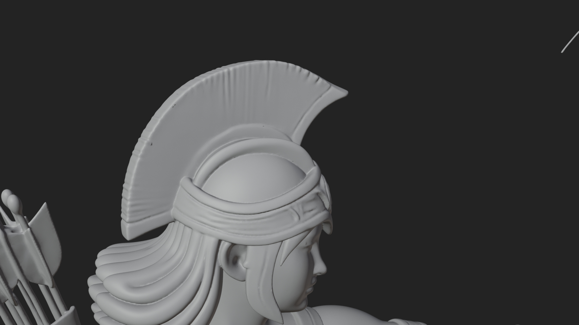 Artemis the Archer Statue Design 8 3D Print Model 3D Model