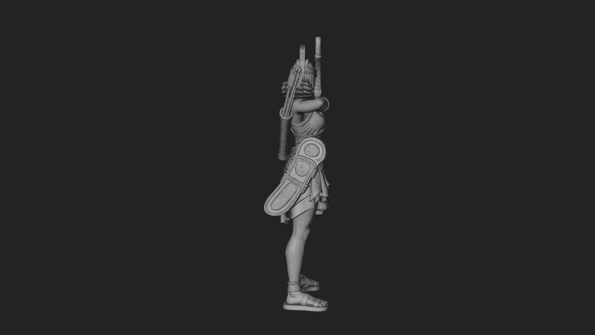 Artemis the Archer Statue Design 8 3D Print Model 3D Model