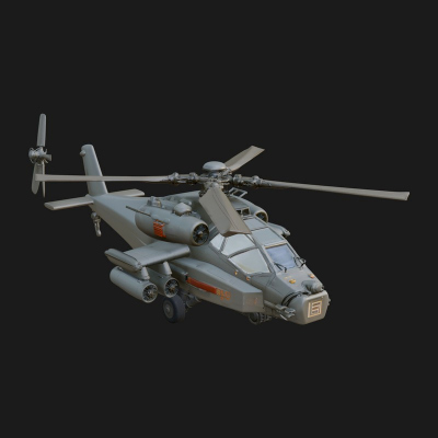 Attack Helicopter Model Design 10 3D Print Model