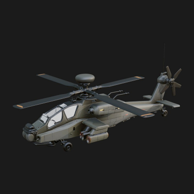 Attack Helicopter Model Design 11 3D Print Model