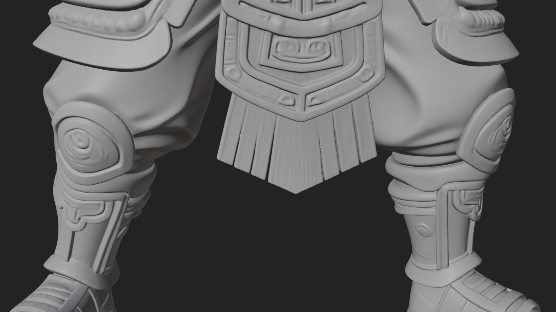 Aztec Eagle Warrior Statue Design 4 3D Print Model 3D Model